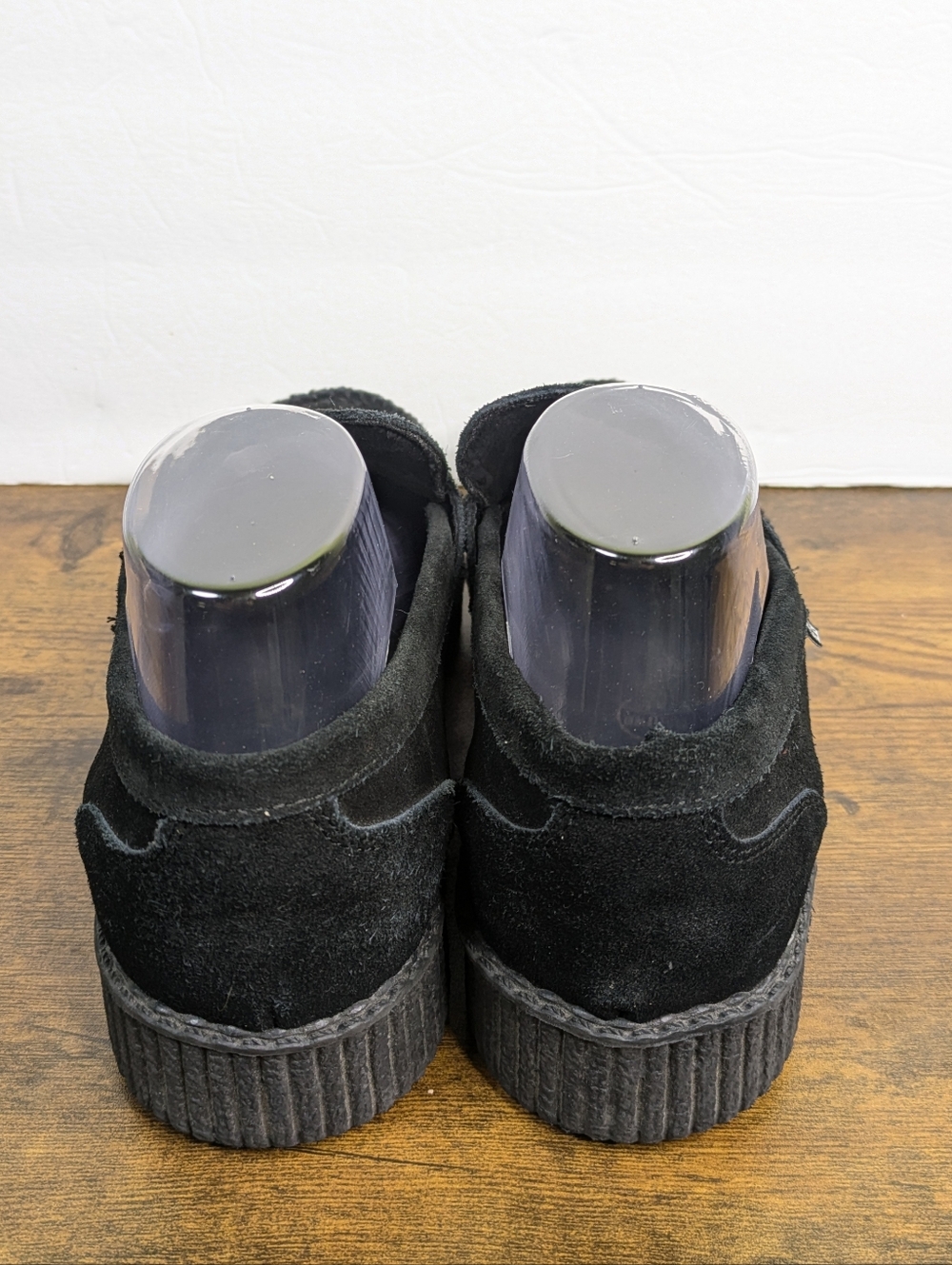 T.U.K Penny Loafer Creepers Mens 9 Womens 11 Suede Slip On Platform Goth Punk - Picture 5 of 11